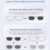 G60 Smart Glasses, Support Bluetooth Call / AI Audio Music
